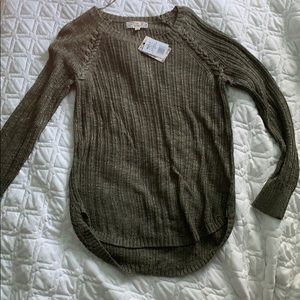 brand new green sweater